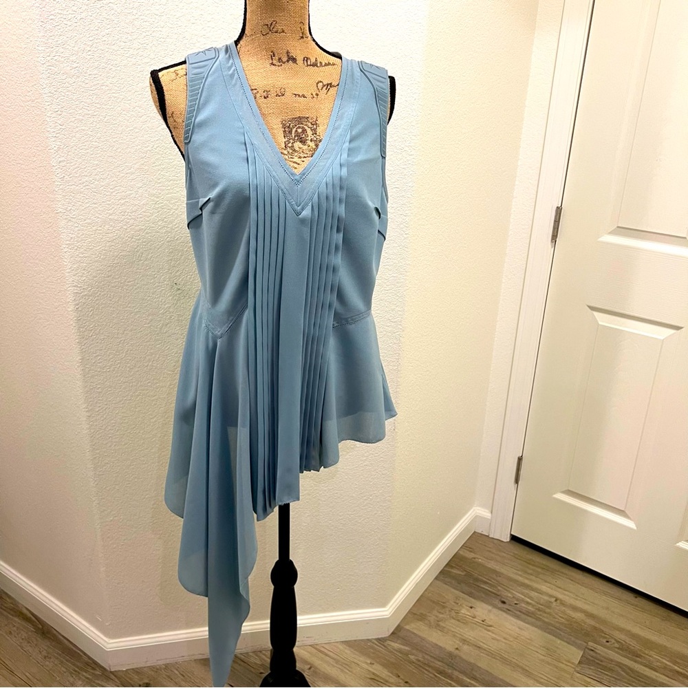 Byron Lars Baby Blue Hi-Lo Tank 8